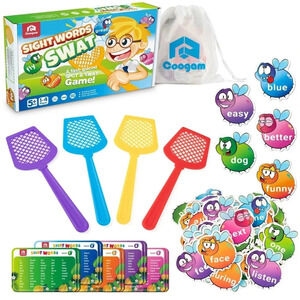 Coogam Sight Words Swat Game with 400 Fry Site Words Age 5+